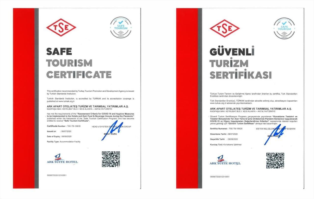 Ark Apart And Suite Hotel Alanya Exteriör bild